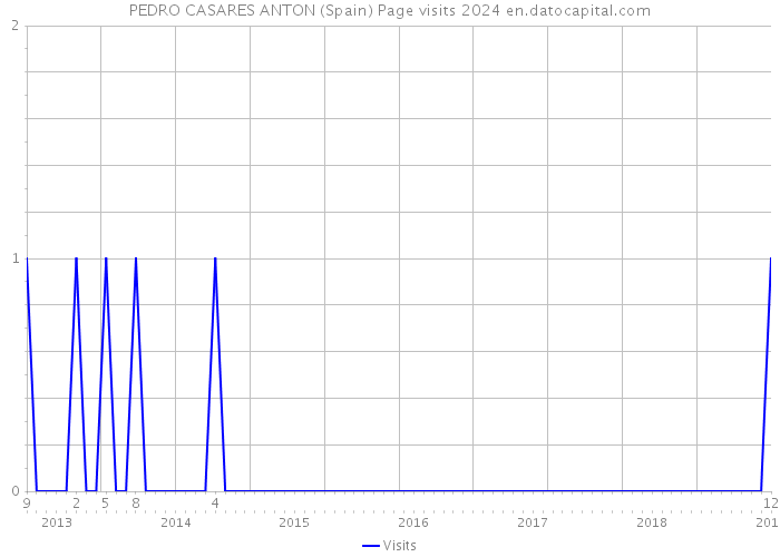 PEDRO CASARES ANTON (Spain) Page visits 2024 