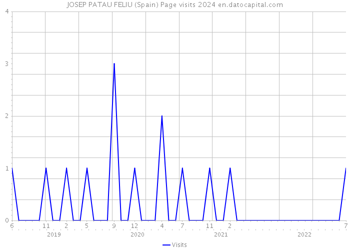 JOSEP PATAU FELIU (Spain) Page visits 2024 