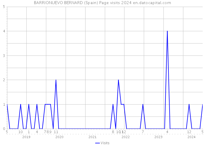 BARRIONUEVO BERNARD (Spain) Page visits 2024 