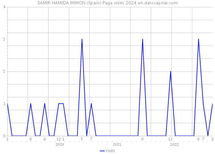 SAMIR HAMIDA MIMON (Spain) Page visits 2024 