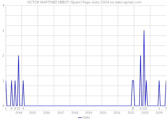 VICTOR MARTINEZ NEBOT (Spain) Page visits 2024 