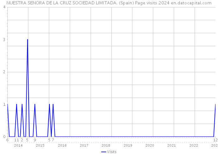 NUESTRA SENORA DE LA CRUZ SOCIEDAD LIMITADA. (Spain) Page visits 2024 
