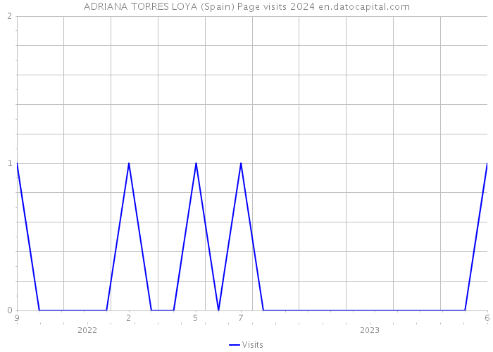 ADRIANA TORRES LOYA (Spain) Page visits 2024 