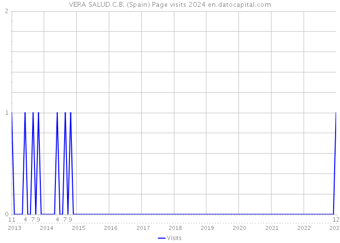 VERA SALUD C.B. (Spain) Page visits 2024 