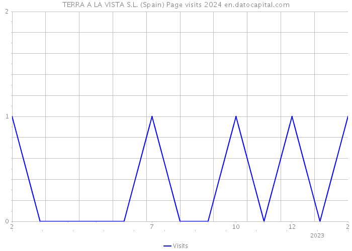 TERRA A LA VISTA S.L. (Spain) Page visits 2024 
