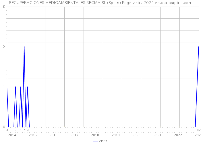 RECUPERACIONES MEDIOAMBIENTALES RECMA SL (Spain) Page visits 2024 