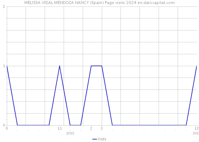 MELISSA VIDAL MENDOZA NANCY (Spain) Page visits 2024 