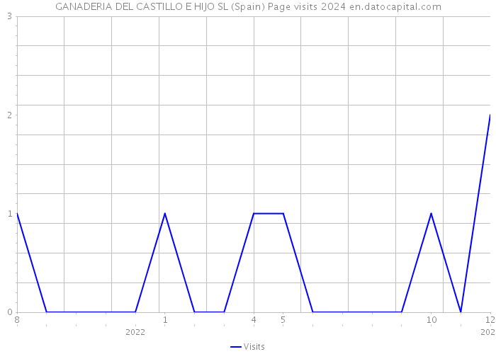 GANADERIA DEL CASTILLO E HIJO SL (Spain) Page visits 2024 