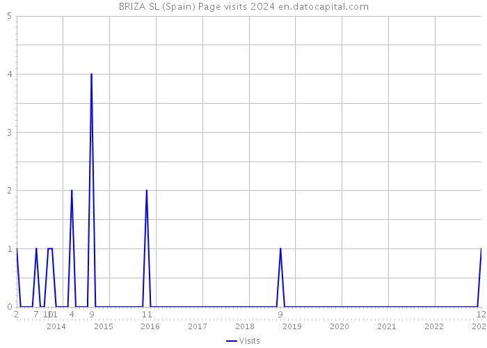 BRIZA SL (Spain) Page visits 2024 