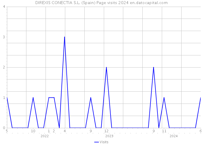 DIREXIS CONECTIA S.L. (Spain) Page visits 2024 