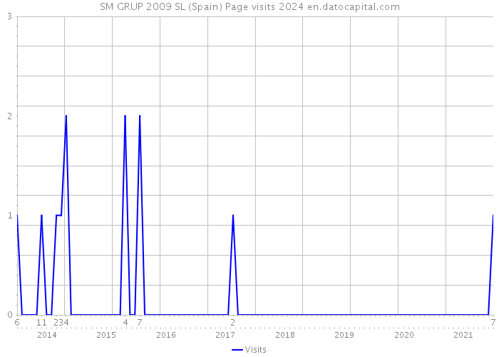 SM GRUP 2009 SL (Spain) Page visits 2024 