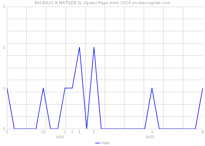 BAUDILIO & MATILDE SL (Spain) Page visits 2024 