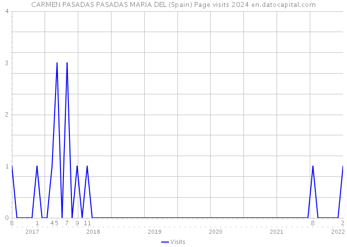 CARMEN PASADAS PASADAS MARIA DEL (Spain) Page visits 2024 