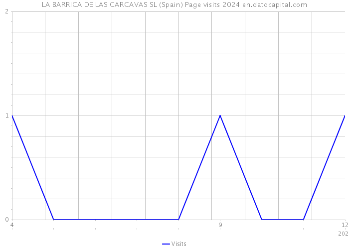 LA BARRICA DE LAS CARCAVAS SL (Spain) Page visits 2024 