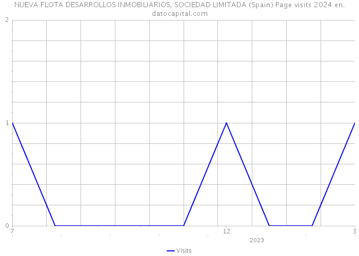 NUEVA FLOTA DESARROLLOS INMOBILIARIOS, SOCIEDAD LIMITADA (Spain) Page visits 2024 