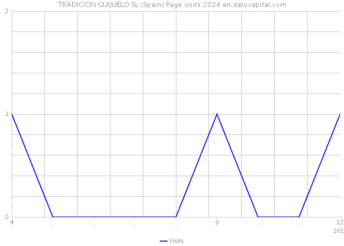 TRADICION GUIJUELO SL (Spain) Page visits 2024 