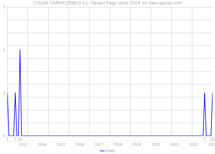 COLISA CARRACEDELO S.L. (Spain) Page visits 2024 