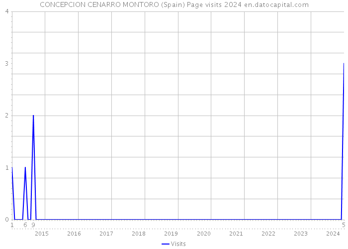 CONCEPCION CENARRO MONTORO (Spain) Page visits 2024 