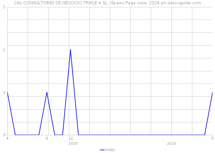 2AL CONSULTORES DE NEGOCIO TRIPLE A SL. (Spain) Page visits 2024 