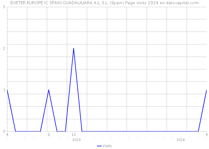 EXETER EUROPE IC SPAIN GUADALAJARA A1, S.L. (Spain) Page visits 2024 