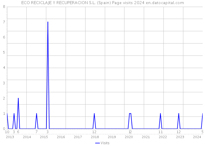 ECO RECICLAJE Y RECUPERACION S.L. (Spain) Page visits 2024 