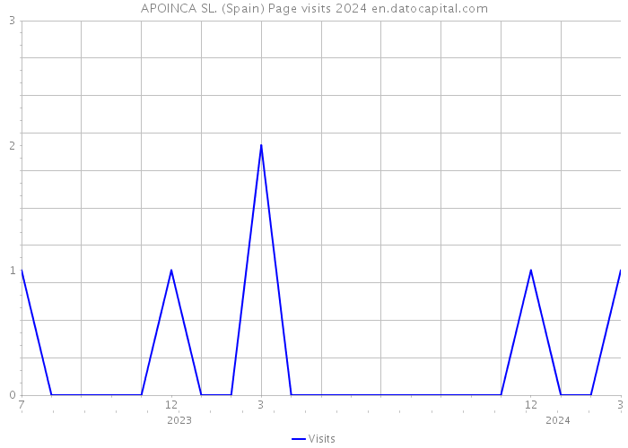 APOINCA SL. (Spain) Page visits 2024 