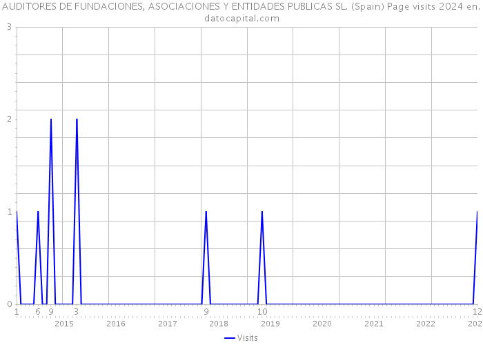 AUDITORES DE FUNDACIONES, ASOCIACIONES Y ENTIDADES PUBLICAS SL. (Spain) Page visits 2024 