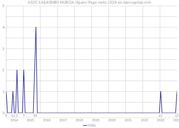 ASOC KAJUKENBO MURCIA (Spain) Page visits 2024 