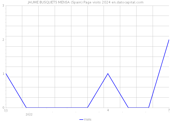JAUME BUSQUETS MENSA (Spain) Page visits 2024 