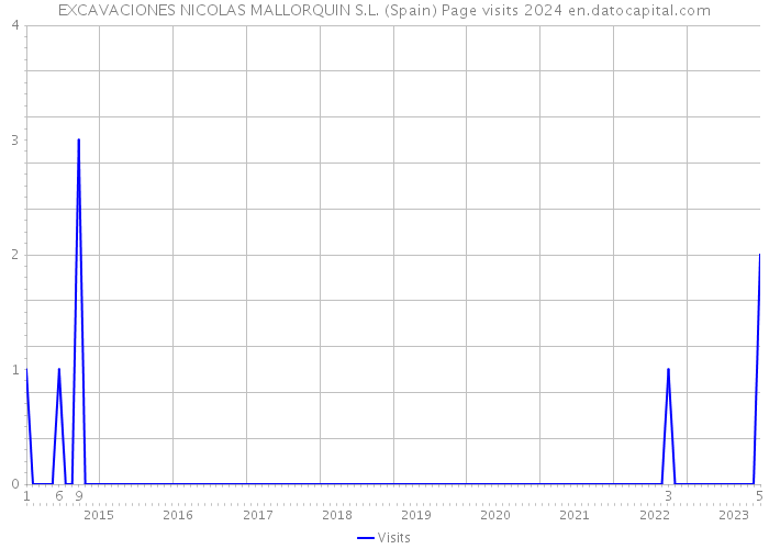 EXCAVACIONES NICOLAS MALLORQUIN S.L. (Spain) Page visits 2024 