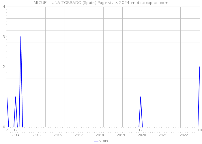 MIGUEL LUNA TORRADO (Spain) Page visits 2024 