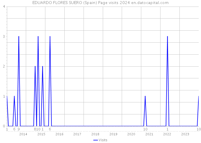 EDUARDO FLORES SUERO (Spain) Page visits 2024 