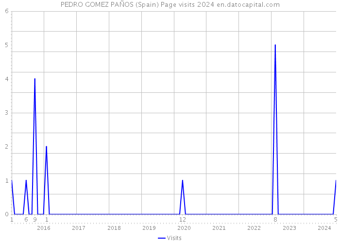 PEDRO GOMEZ PAÑOS (Spain) Page visits 2024 