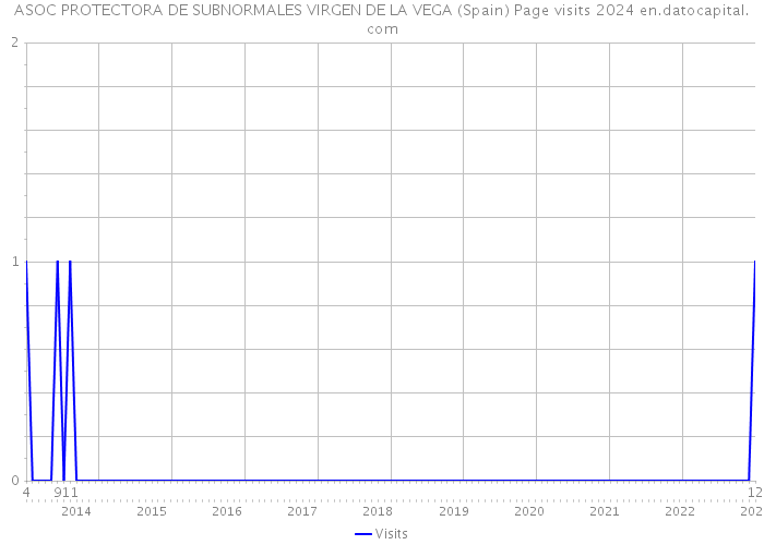 ASOC PROTECTORA DE SUBNORMALES VIRGEN DE LA VEGA (Spain) Page visits 2024 