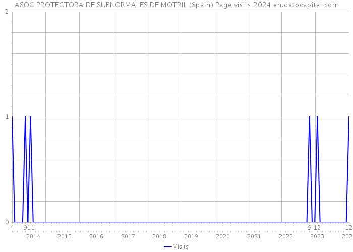 ASOC PROTECTORA DE SUBNORMALES DE MOTRIL (Spain) Page visits 2024 