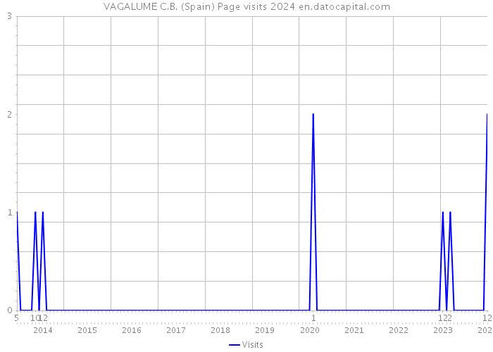 VAGALUME C.B. (Spain) Page visits 2024 