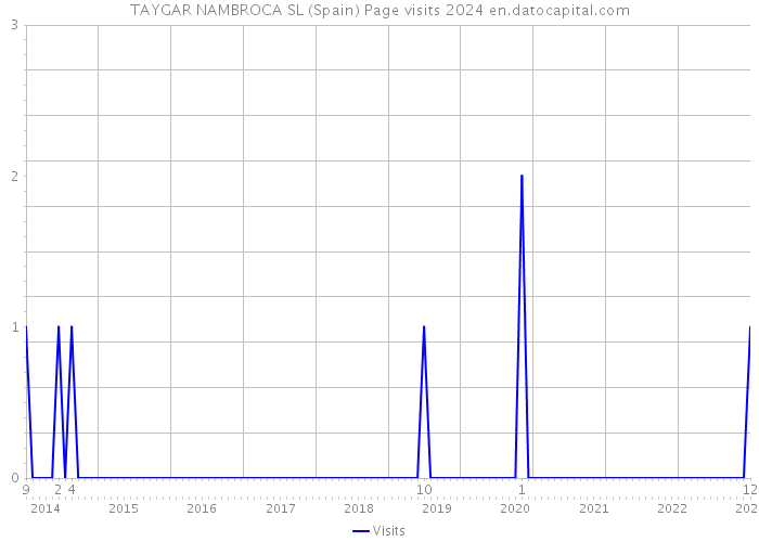 TAYGAR NAMBROCA SL (Spain) Page visits 2024 