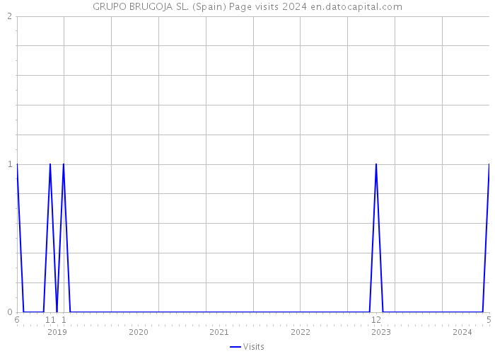 GRUPO BRUGOJA SL. (Spain) Page visits 2024 