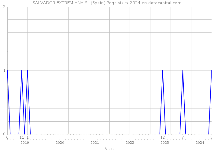 SALVADOR EXTREMIANA SL (Spain) Page visits 2024 