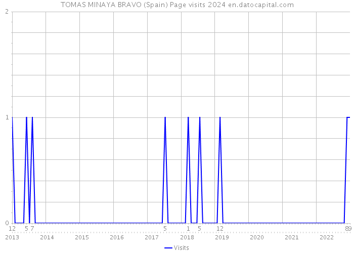 TOMAS MINAYA BRAVO (Spain) Page visits 2024 