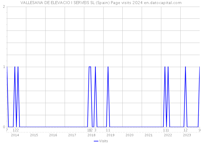 VALLESANA DE ELEVACIO I SERVEIS SL (Spain) Page visits 2024 