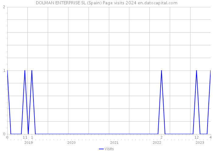 DOLMAN ENTERPRISE SL (Spain) Page visits 2024 