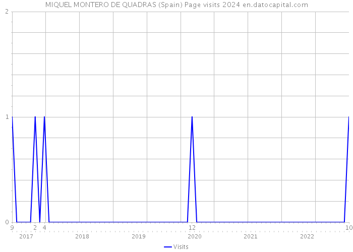 MIQUEL MONTERO DE QUADRAS (Spain) Page visits 2024 