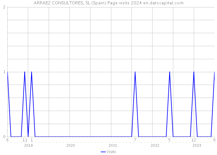 ARRAEZ CONSULTORES, SL (Spain) Page visits 2024 