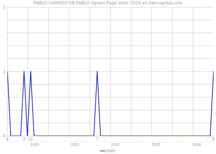 PABLO GARRIDO DE PABLO (Spain) Page visits 2024 