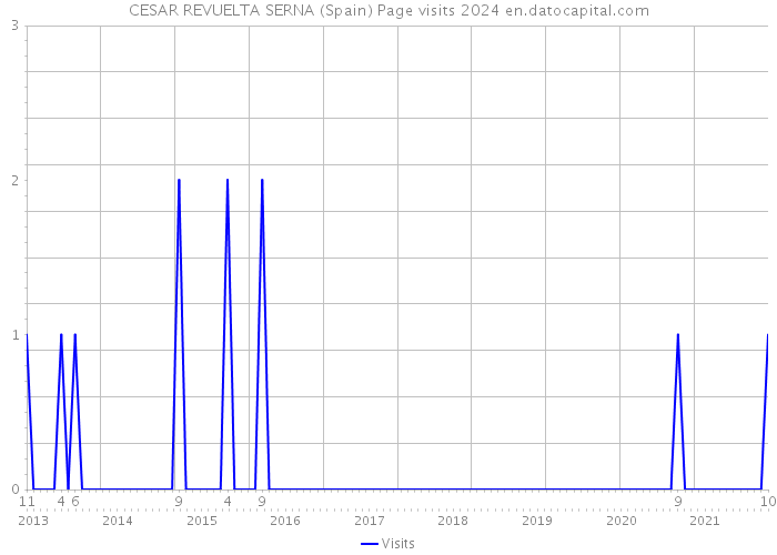 CESAR REVUELTA SERNA (Spain) Page visits 2024 