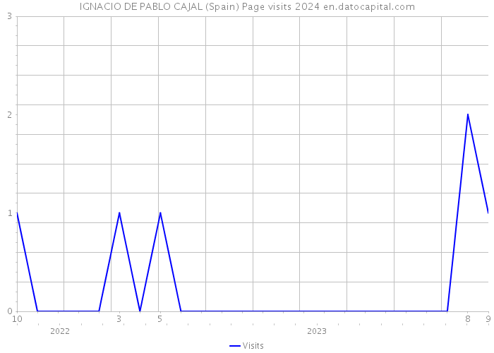 IGNACIO DE PABLO CAJAL (Spain) Page visits 2024 