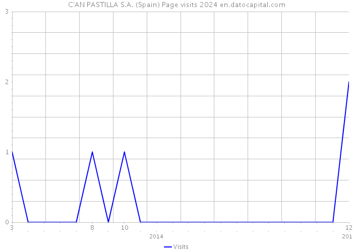 C'AN PASTILLA S.A. (Spain) Page visits 2024 