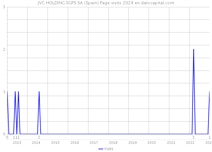 JVC HOLDING SGPS SA (Spain) Page visits 2024 