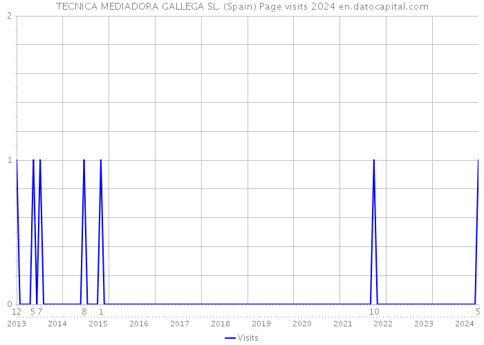 TECNICA MEDIADORA GALLEGA SL. (Spain) Page visits 2024 